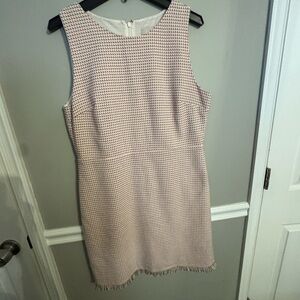 LOFT Pink Sleeveless Sheath Dress for Work